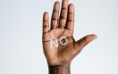 No on African hand