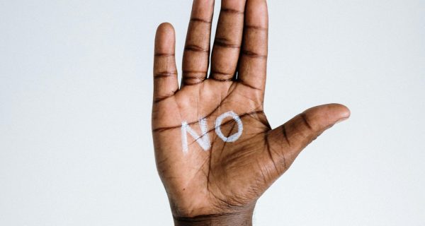 No on African hand